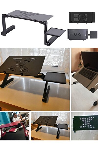 Munico 360 Derece Alüminyum Alaşım Ayarlanabilir Laptop Masa Taşınabilir Katl...