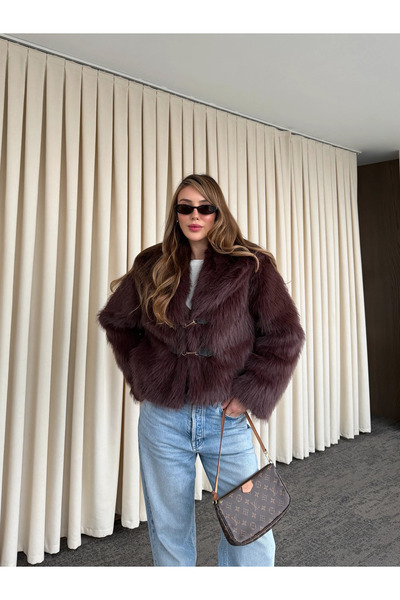 Laluvia Maro haină de blană artificială - 9679