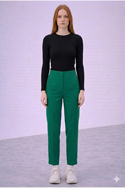 HANIMCA GİYİM Can Be Worn in Winter and Autumn. Carrot Cut Medium Thickness W...