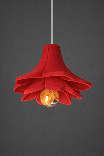 Limon 3D Desing Tekli Lotus Sarkıt Avize 25 cm | Rustik Ampul Hediyeli | E27 ...