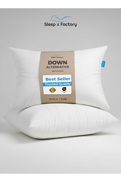 Sleep x Factory CLOUD Hotel Pillow – Best Seller, Microfiber Fill, Ultra Soft...