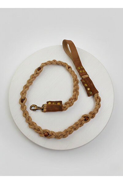 balkonda حزام مشي للكلاب مع خطاف سميك وحبل منسوج من الفرو