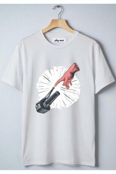 playwear PLAY WEAR Unisex Μπλουζάκι με στάμπα για λάτρεις της μοτοσικλέτας, σ...