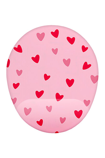 iyi fikirler Pempe Kırmızı Kalp Desenli Bilek Destekli Mouse Pad