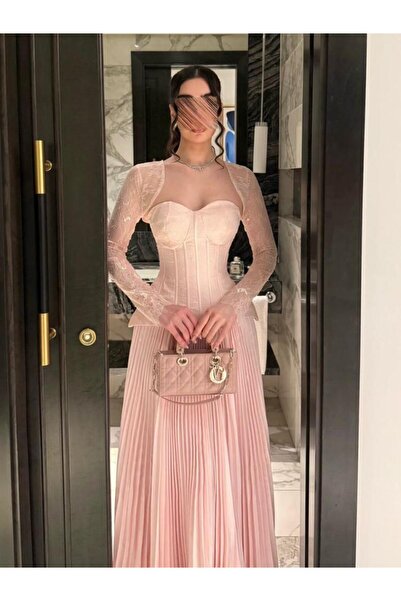 H8S Elegant pink evening dress