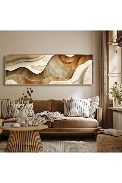 woodhomeworks Tek Parça Gerçek Ahşap Yatay Panorama Çerçeveli Tablo moda tasarım