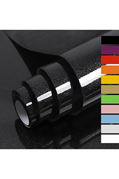 Hode Self-Adhesive Film, Waterproof, Black Metallic, 60cm X 5m