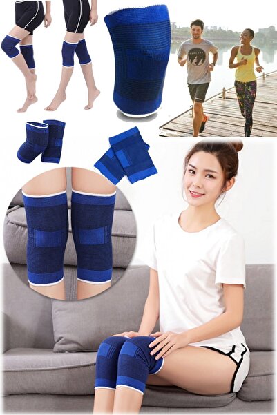 Profesyonel Menisküs Diz Yırtıkları Için Sıcak Tutan Ağrı Giderici Tüm Bedenlere Uyumlu Mavi Dizlik