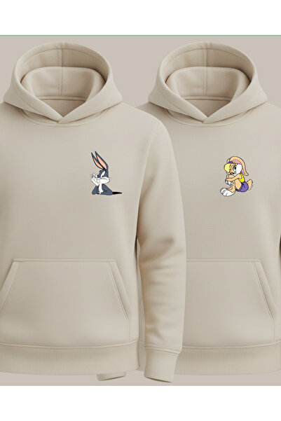 Ebiidesign Bunnies Printed Valentine's Day Sweatshirts