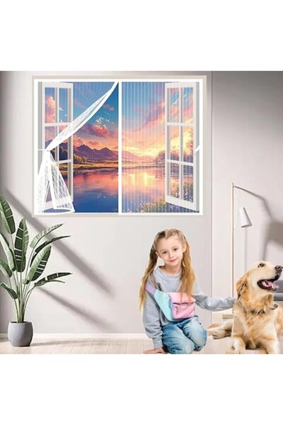 Hode Magnetic Insect Screen, 215x125 cm, Automatic Closure, No Drilling, Easy...
