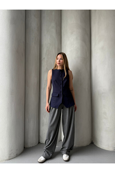 thelowely Buttoned Front Fitted Vest