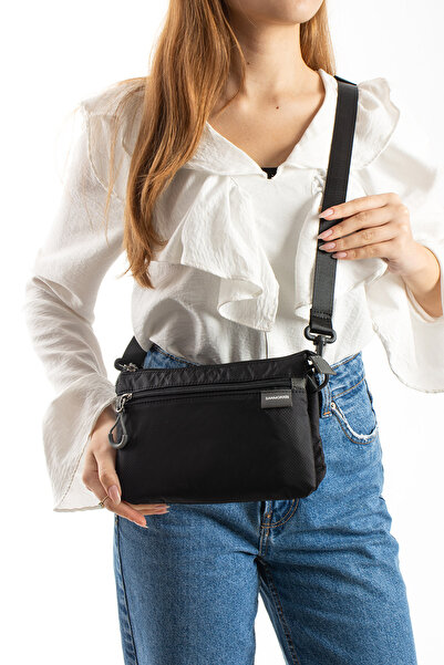 Sanmorris Women's 7-Compartment Waterproof Parachute Fabric Functional Crossb...