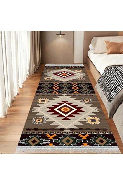 smart home Long Padded Hallway Rug 300×100 cm – Soft Modern Geometric Floor R...