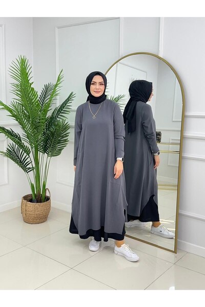 Summer Store Sea Flat Cut Hijab Tunic