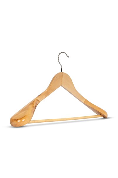 808 Studio قطعتان من شماعات الملابس الطبيعية - شماعات البدلات - شماعات المعاطف