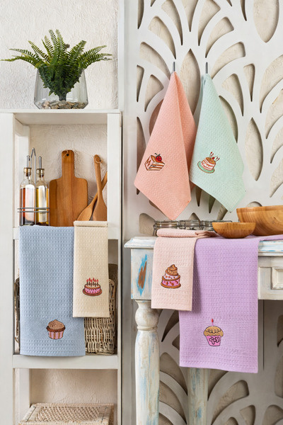 Asilex Home Collection Set de 6 prosoape de bucătărie, cârpă pentru uscat vas...