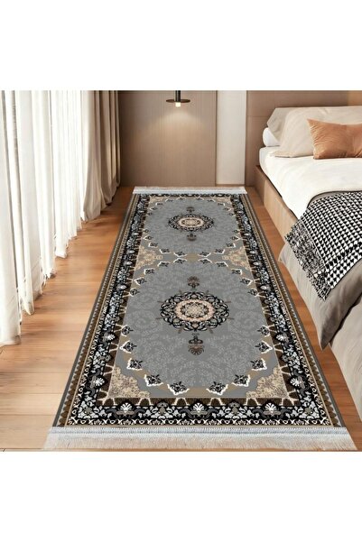 smart home Long Padded Hallway Rug 300×100 cm – Soft Modern Geometric Floor R...
