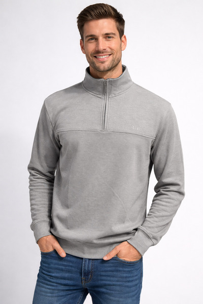 FBI Men's Anthracite Zippered Sweatshirt