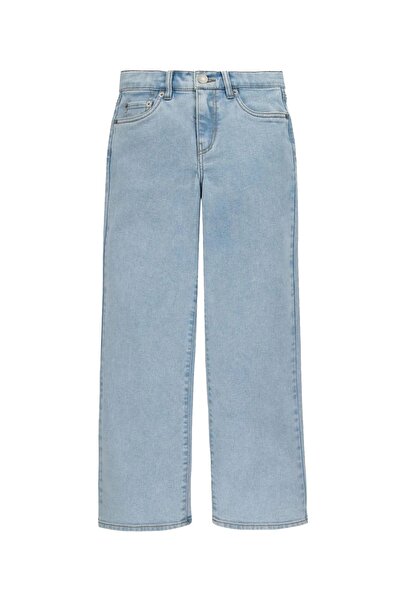 Levi's Blugi fete Levi's Wide‑Leg „Eton”, croi relaxat, croi larg pe picior, talie medie, denim elastic, mărime marime ~140 cm
