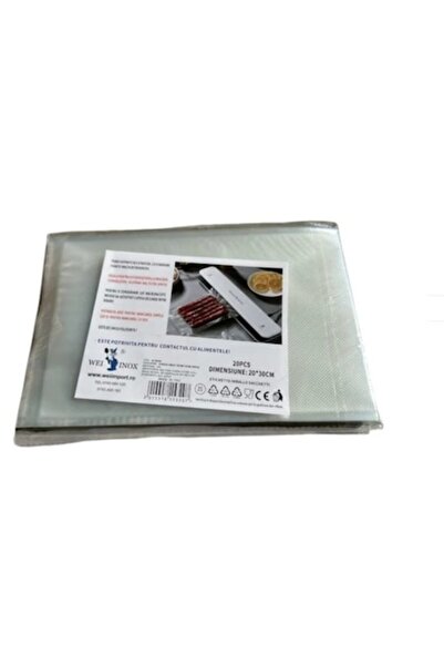 wei inox Set de 100 de saci vidați 20x30 cm