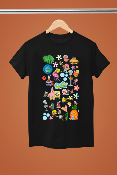 MAGORS Spongebob Printed Cotton Short-Sleeved Regular Fit Youth and Children'...