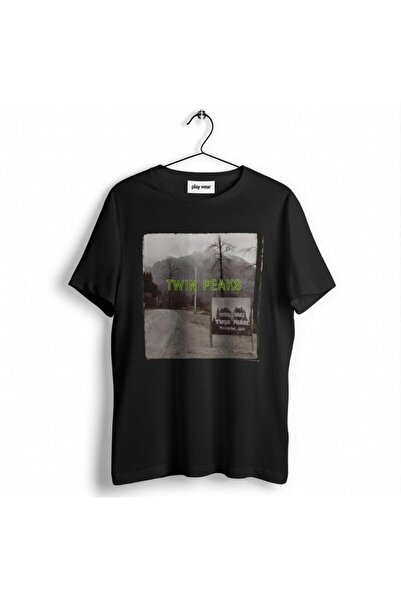 playwear تيشيرت بول كيبل يونيسكس بتصميم توين بيكس ويلكوم ساين مع تصميم واقعي ...