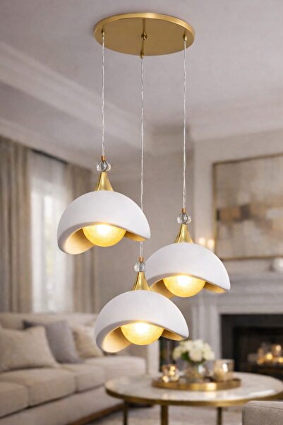 TIGEA Accessories BETON GÖRÜNÜMLÜ İSKANDİNAV TARZI LED TOPLU 3 RENK YANABİLEN...