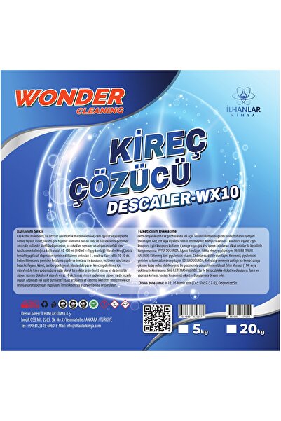 Wonder Cleaning Descaler WX-10 Kireç Çözücü 5 KG