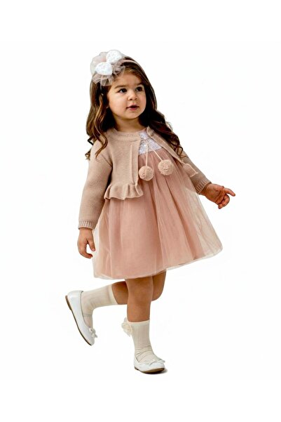 Butik KIZ BEBEK - ÇOCUK HIRKALI TÜTÜ ELBİSE ÖZEL TASARIM ELBİSE