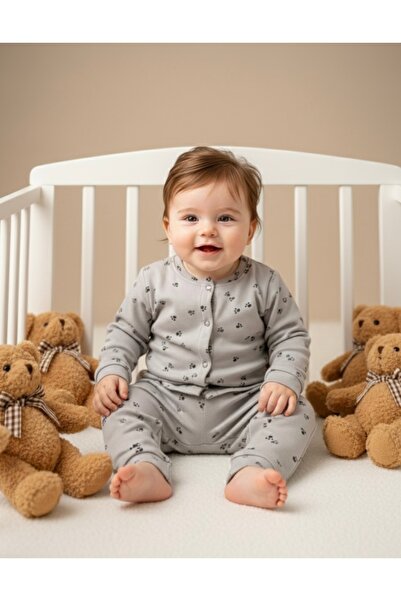 ELLO BABY %100 Pamuk Uzun Kollu Alt - Üst Bebek Pijama Takımı