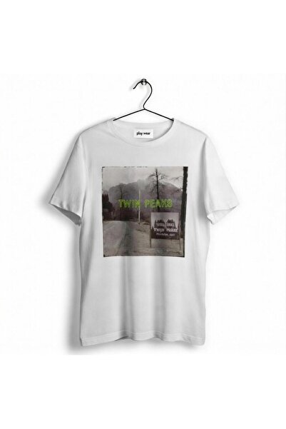 playwear تيشيرت بول كيبل يونيسكس بتصميم توين بيكس ويلكوم ساين مع تصميم واقعي ...