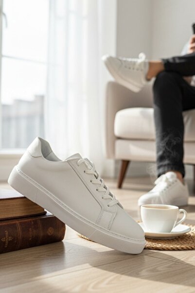 enoch Enoch Genuine Leather Minimalist Casual Men's Sneaker Comfort Sole