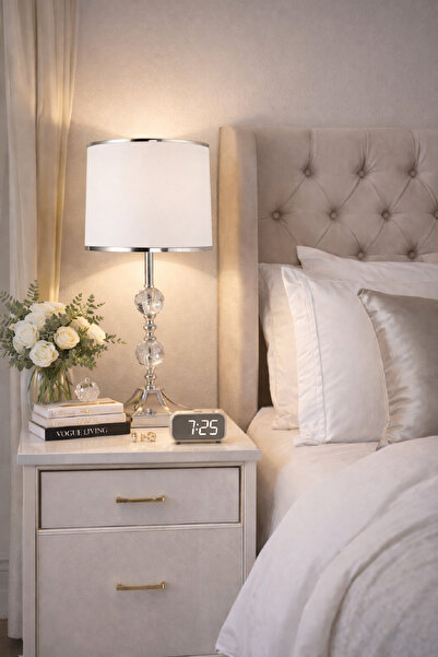 571 Store H Series Hexagonal Leg Table Lamp Shade Metal Leg Fabric Head Decor...