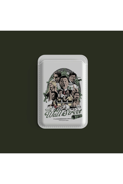 Bektas HomeOffice Wall Street Para Tasarım MagSafe Uyumlu Premium Kartlık Lek...