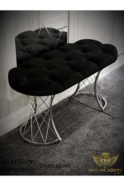 BY HAKAN AŞKIN Luxury Pota Bench 40x100cm Puf&Bench Yatak Önü - Antre - Salon...