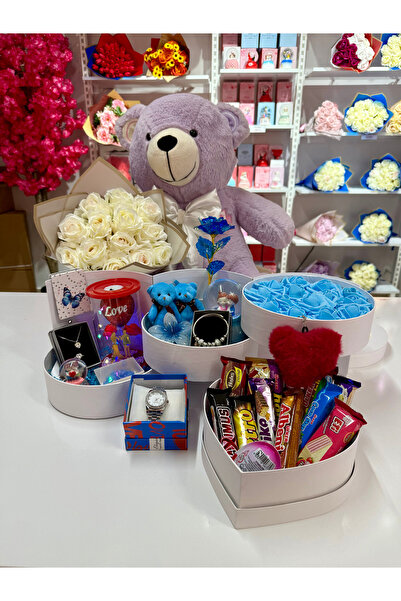 AYIEVRENİ Mavi Kat Kat Mutluluk - Sevgiliye Özel Hediye | Kar Küresi | Takı |...