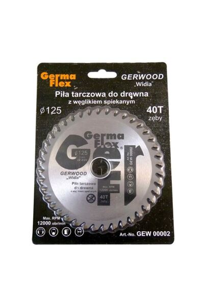 Evelise Disc circular vidia, 40 dinti, 125 mm, Germa Flex