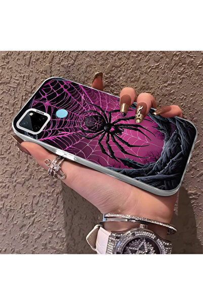 Hontinga حافظة صلبة رفيعة مع حماية للكاميرا بنمط الشمس، متوافقة مع هاتف Realm...