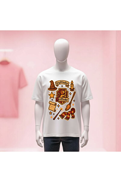 Vordevia Harry Potter Printed Crew Neck Wide Fit Unisex Tshirt