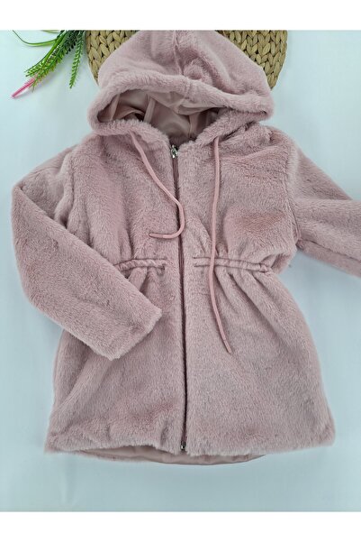 Butik Girl's Plush Fleece Coat Medium Thickness Hooded