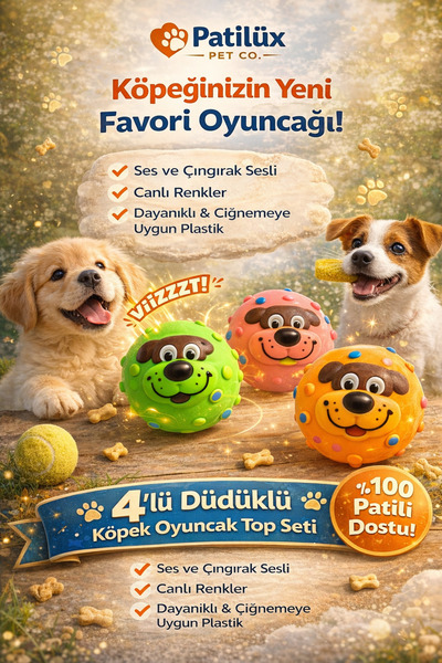 Köpek Top Seti 4’lü