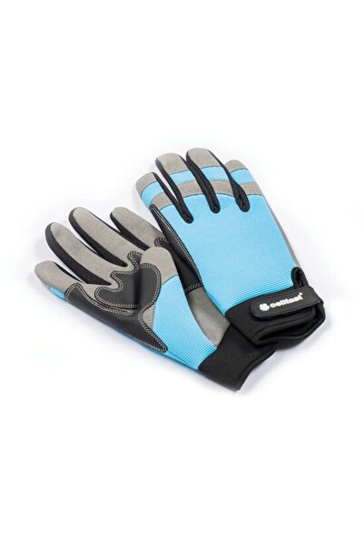 Evelise Garden and tool gloves, leather, polyester, VELCRO fastening - size XL