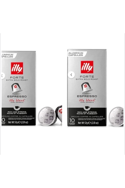 illy Espresso Forte Kapsül Kahve 10 + 10 Adet