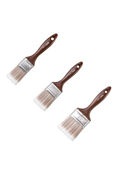 Evelise Set 3 pensule vopsele pentru lemn, 38, 50, 63 mm, Beorol Wood Painting