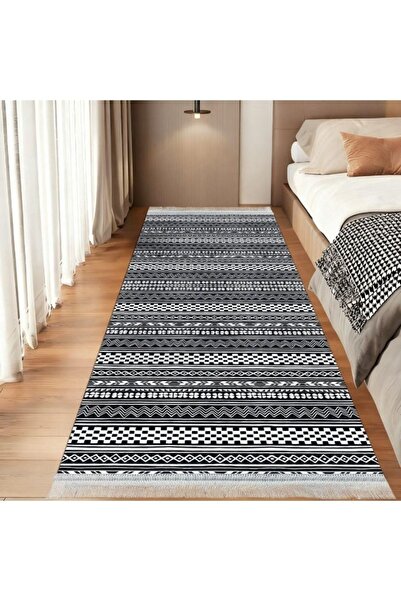 smart home Long Padded Hallway Rug 300×100 cm – Soft Modern Geometric Floor R...