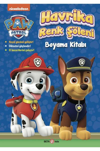 Beta Yayınları Paw Patrol Havrika Renk Şöleni Boyama Kitabı