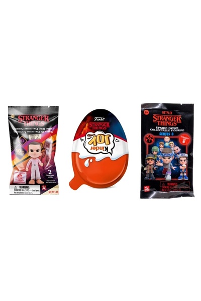 YuMe Stranger Things 3'lü Koleksiyoner Figür Seti - ( Upside Down Collectable...