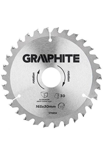 Evelise Disc circular vidia, pentru aluminiu, 30 dinti, 165x30 mm, Graphite