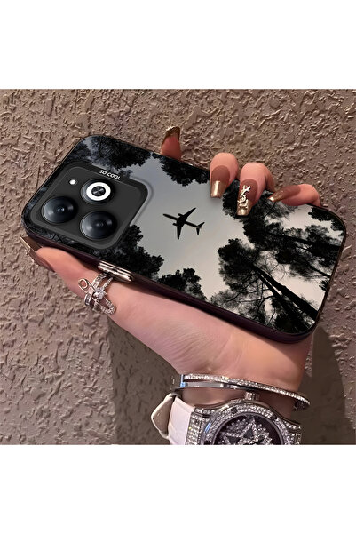 Hontinga حافظة صلبة رفيعة مع حماية للكاميرا، متوافقة مع هاتف Infinix Hot 40i،...