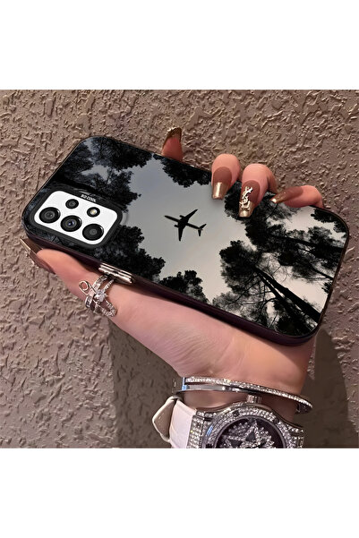 Hontinga حافظة صلبة رفيعة بنمط طائرة مع حماية للكاميرا، متوافقة مع هاتف سامسو...